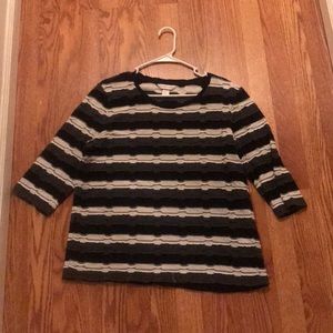 Gray, white, and black sweater—Christopher&banks